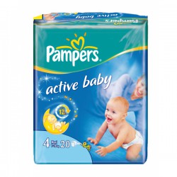 Подгузники 147 шт. Pampers актив беби макси 7-14 кг