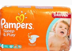 Подгузники 68 шт. Pampers Слип энд Плэй макси с ромашкой 8-14 кг р. 4